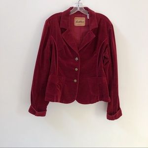 Levi’s | Vintage Velvet Burgundy Blazer